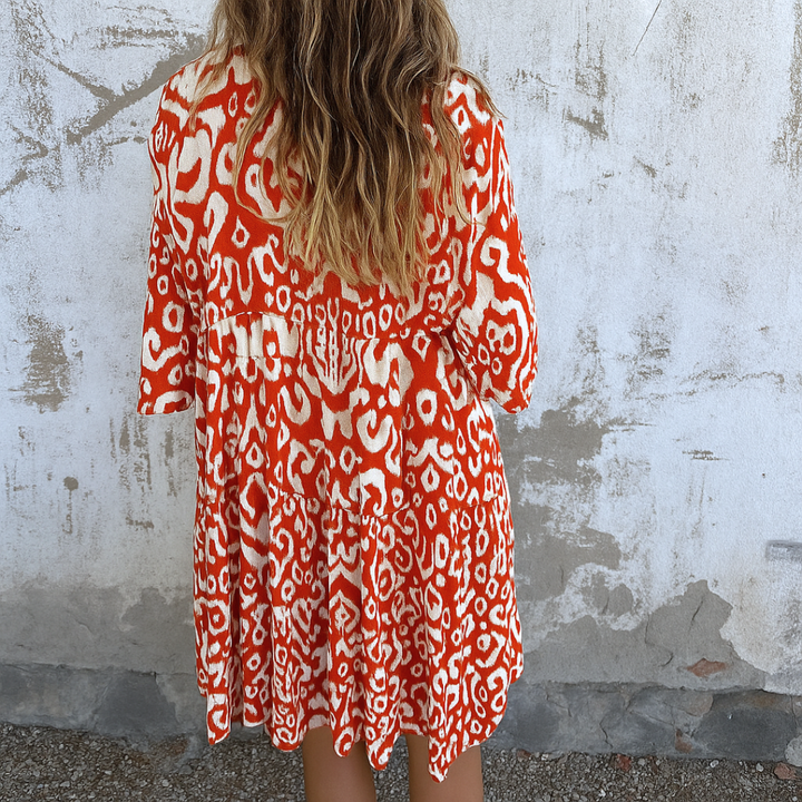 Lynor | Women's Elegant V-Neck Dress 3