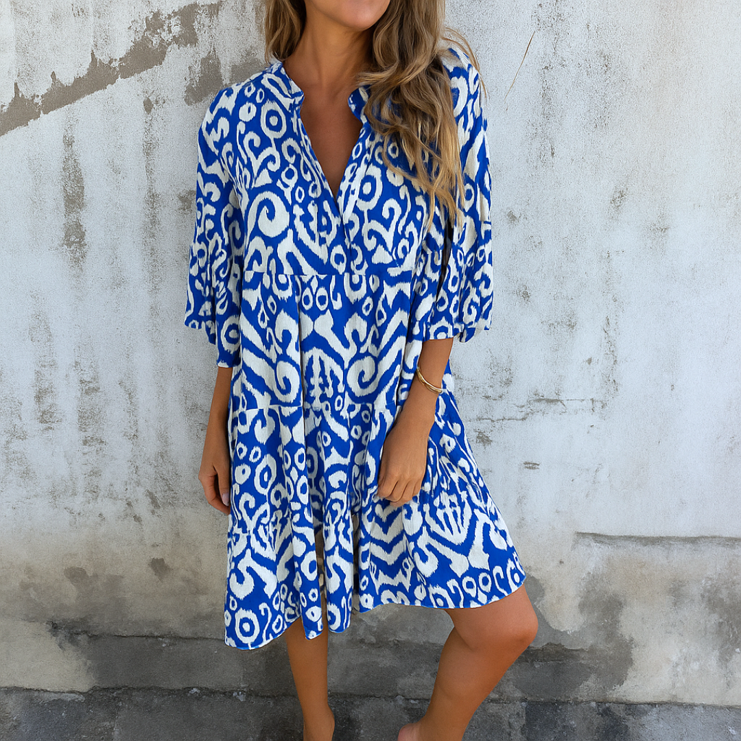 Lynor | Women's Elegant V-Neck Dress 4