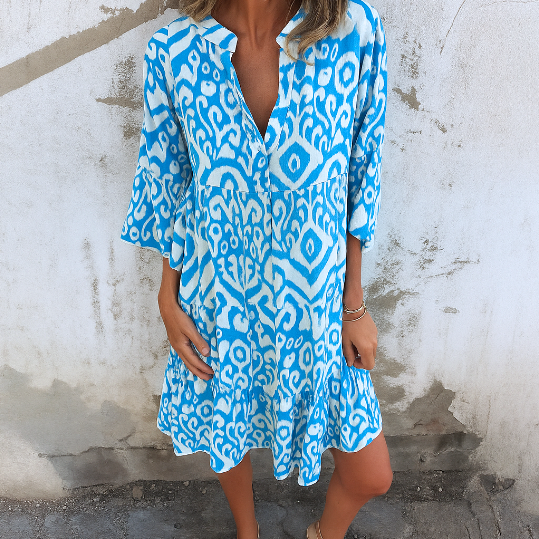 Lynor | Women's Elegant V-Neck Dress 6