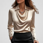 Malvina | Elegant Satin Blouse