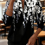 Marci | Printed half-zip sweatshirt with collar