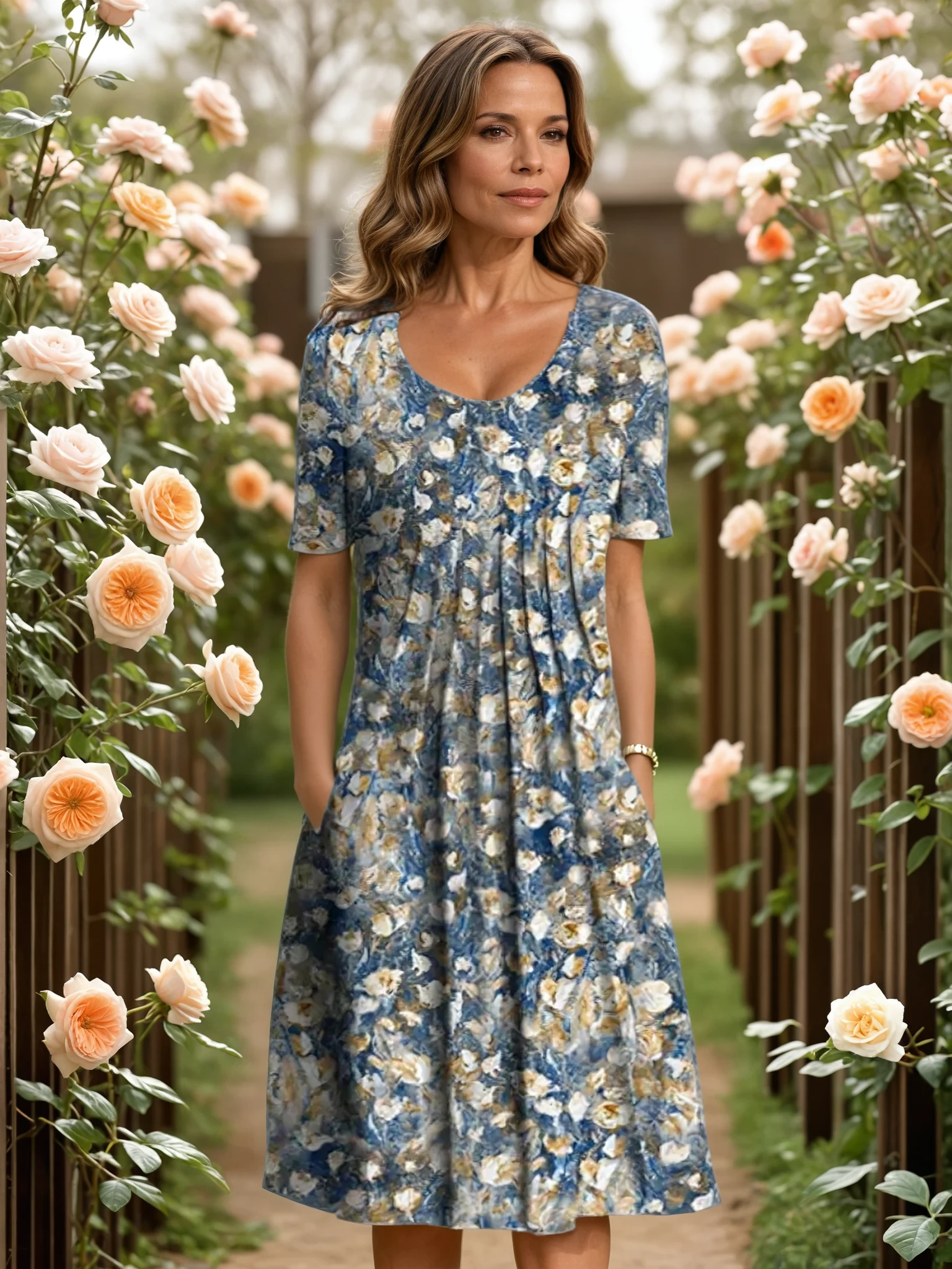 Light blue floral