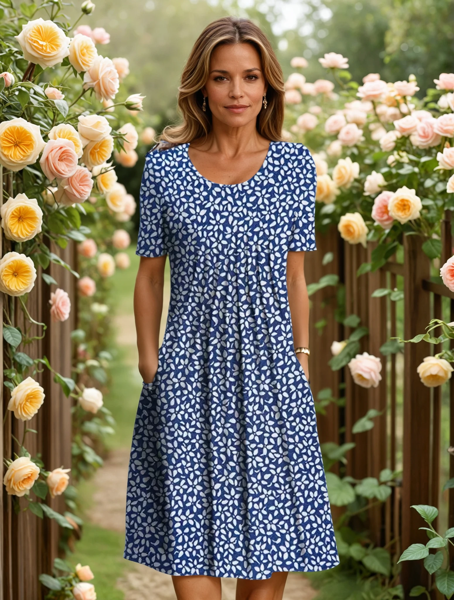 Blue floral