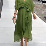 Margery | Elegant Chiffon Midi Dress