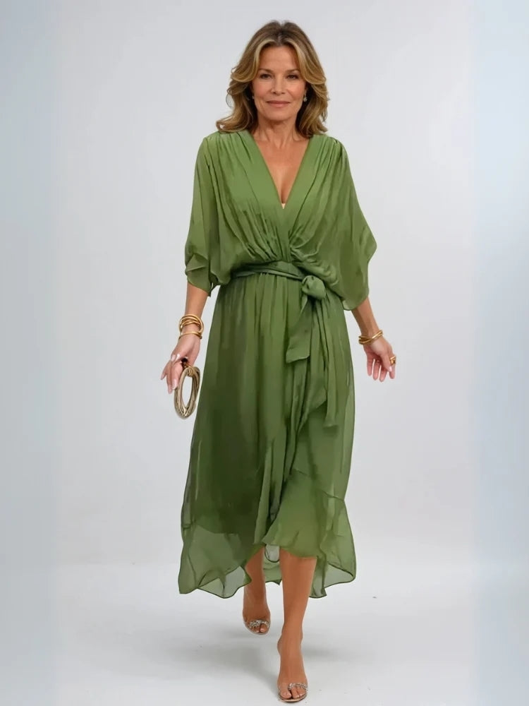 Margery | Women's Elegant Chiffon Midi Dress 1