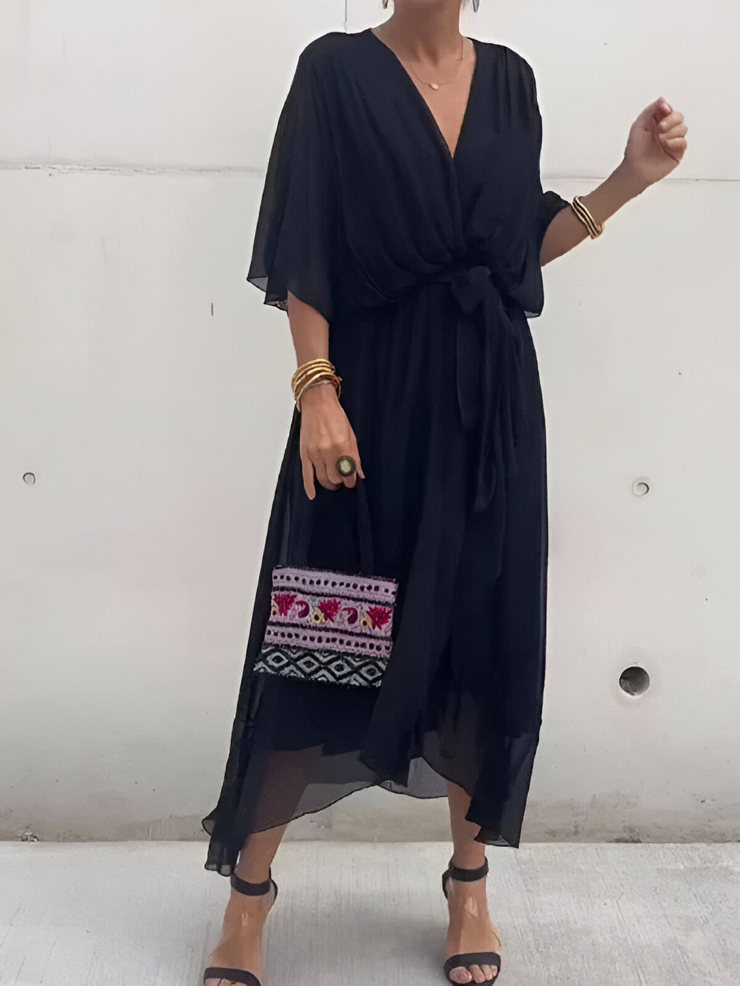 Margery | Women's Elegant Chiffon Midi Dress 2