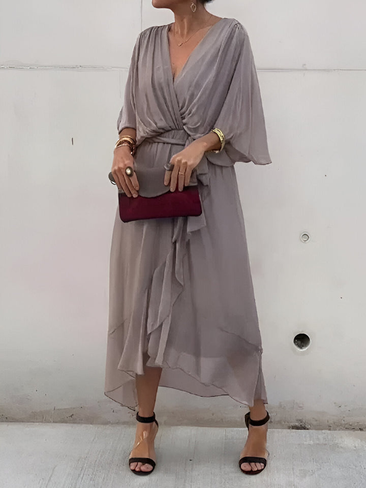 Margery | Women's Elegant Chiffon Midi Dress 4