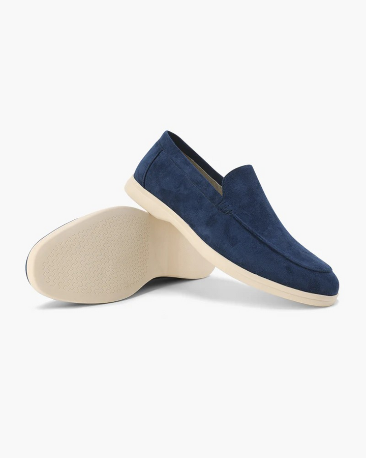 Monaco | Black Suede Loafers for Women 3