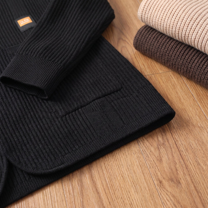 NOTCH LAPEL CARDIGAN