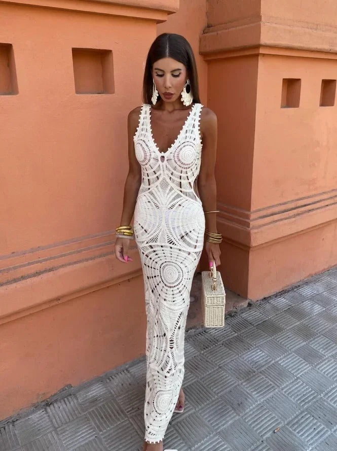 Nadine | Elegant Summer Maxi Dress 0