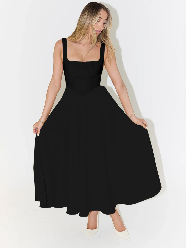Natasha | Women's White Midi Dress 5