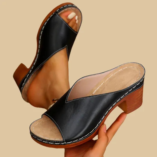Mitchis | Orthopaedic Chunky High Heel Sandals