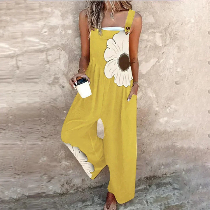 COMFORTABLE PRINTED OVERALLS