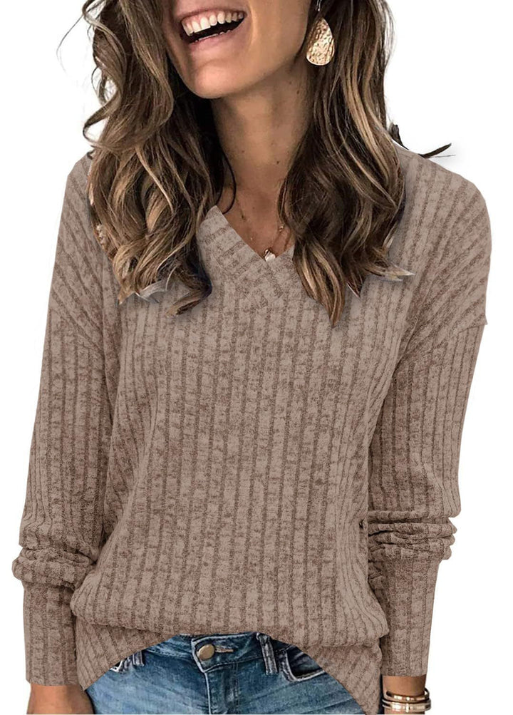 Nalia - Oversized V-Neck Sweater