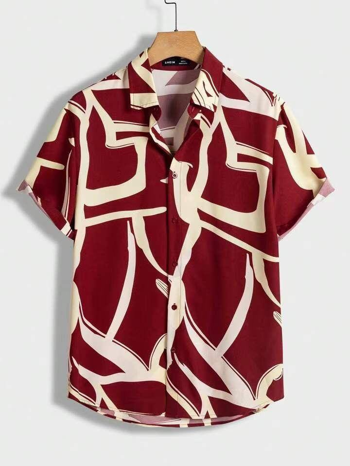 Oliver | Mens T Shirt with Oceanic Print 2