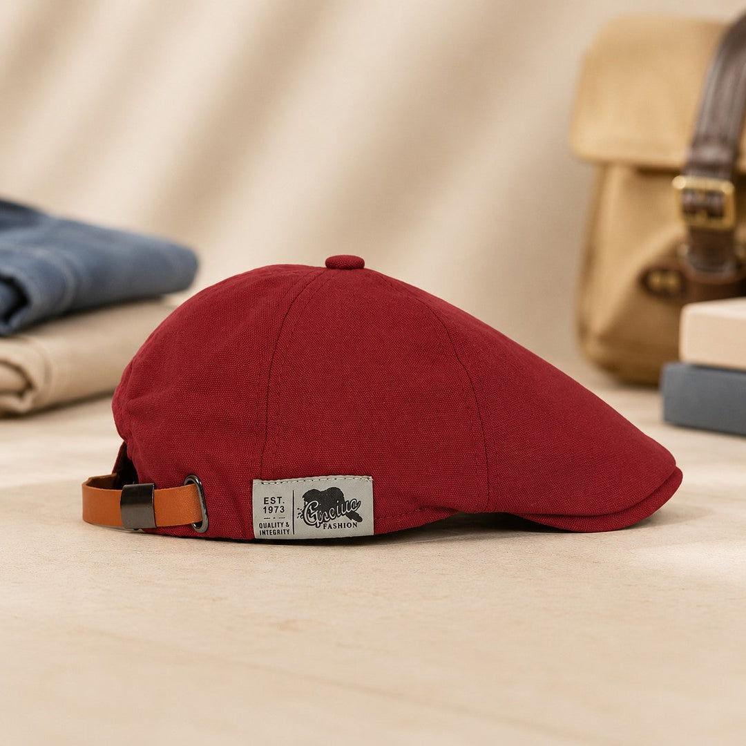 PEAKY LEATHER STRAP CAP