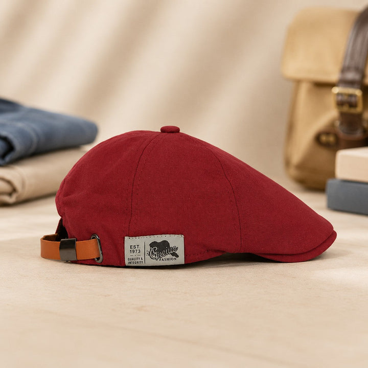 PEAKY LEATHER STRAP CAP
