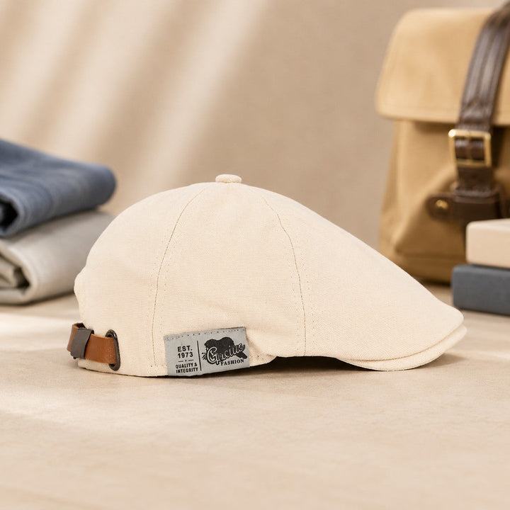 PEAKY LEATHER STRAP CAP