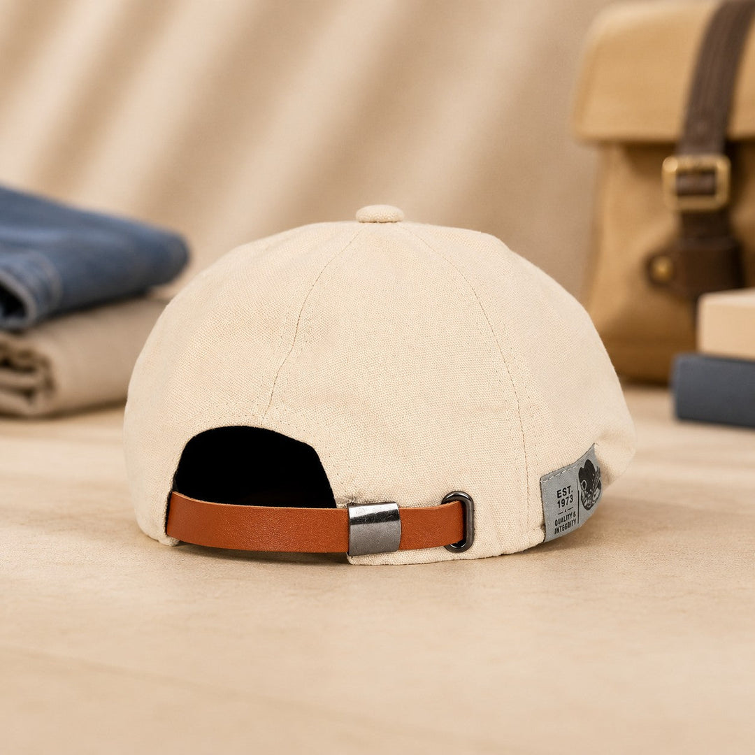 PEAKY LEATHER STRAP CAP