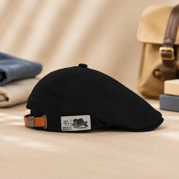 PEAKY LEATHER STRAP CAP