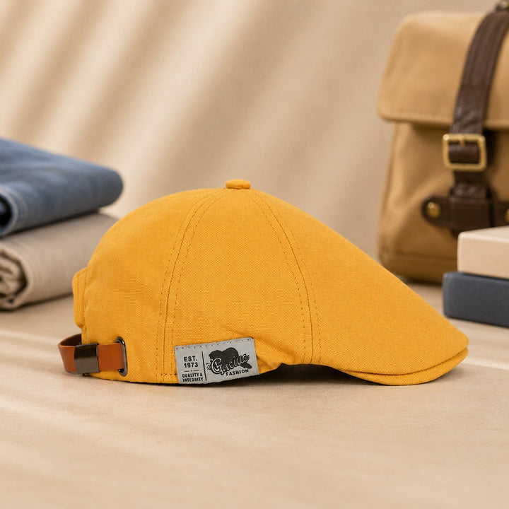 PEAKY LEATHER STRAP CAP