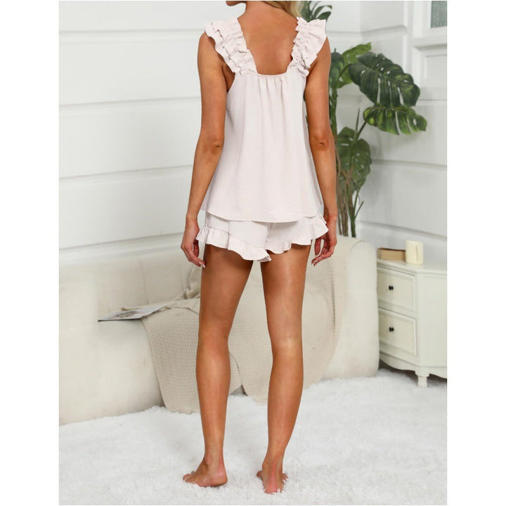 Phoebe | Womens Ruffle Trim Lounge Set 2