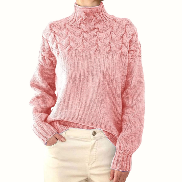 Mella - Cozy Turtleneck Knit Sweater