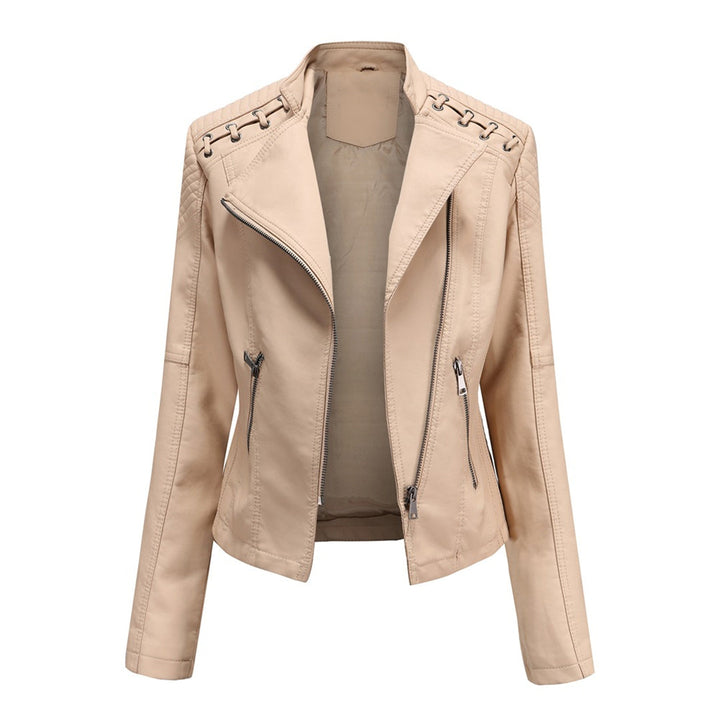 Marguerite™ | Women's Asymmetrical Grommet Moto Quilted Jacket