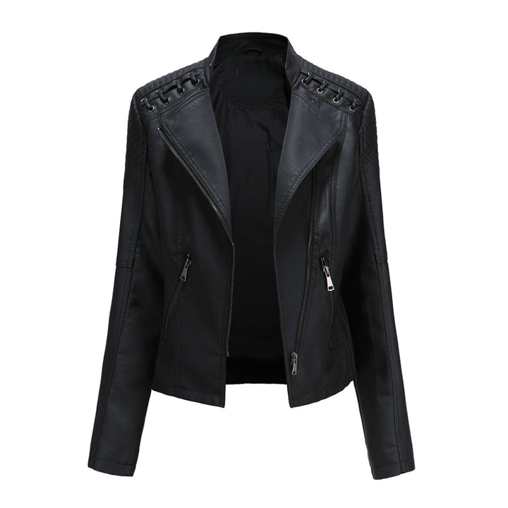 Marguerite™ | Women's Asymmetrical Grommet Moto Quilted Jacket