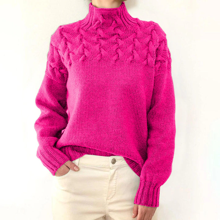 Mella - Cozy Turtleneck Knit Sweater