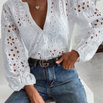 Roselina | Embroidered Long Sleeve Blouse