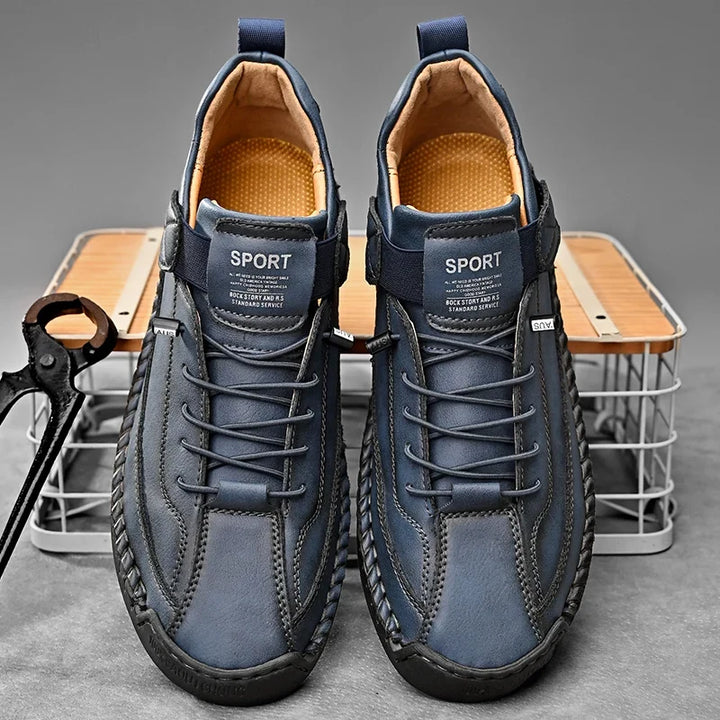 Casual Leather Slip-On Loafers