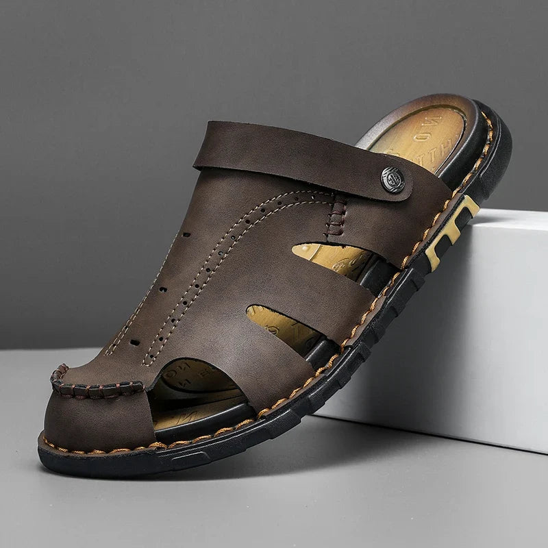 PREMIUM LEATHER SLINGBACK SANDALS