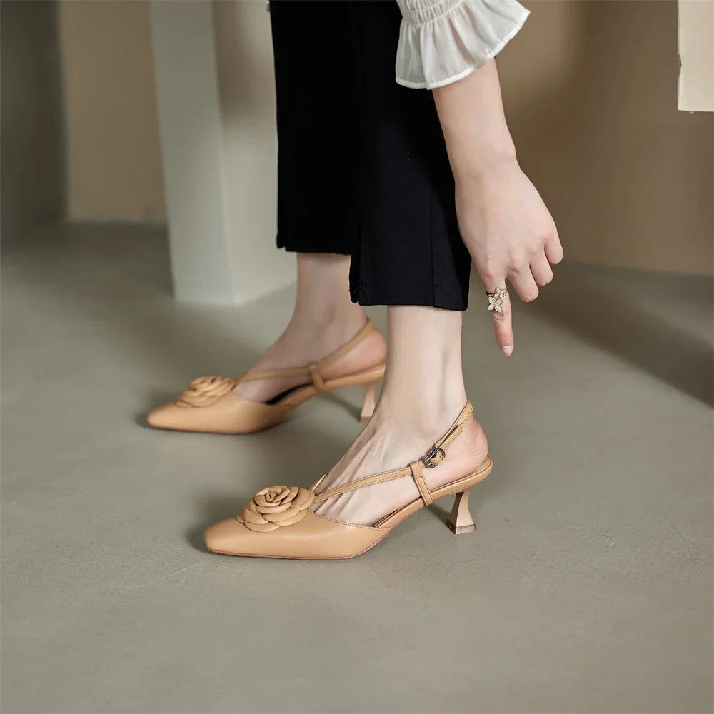 Roselle | Women's Leather Slingbacks 2