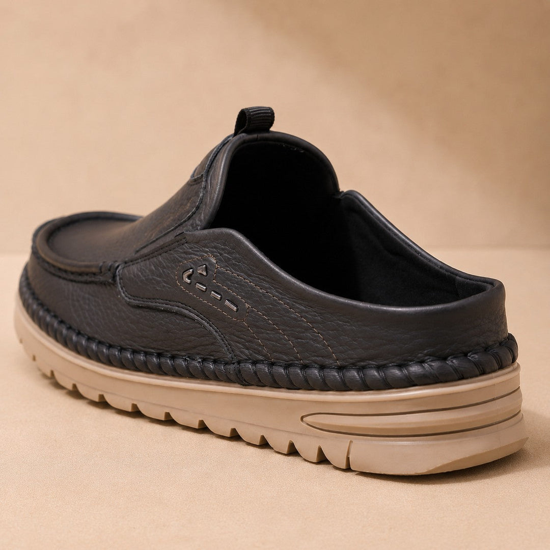 SLIP ON LEATHER CLOGS