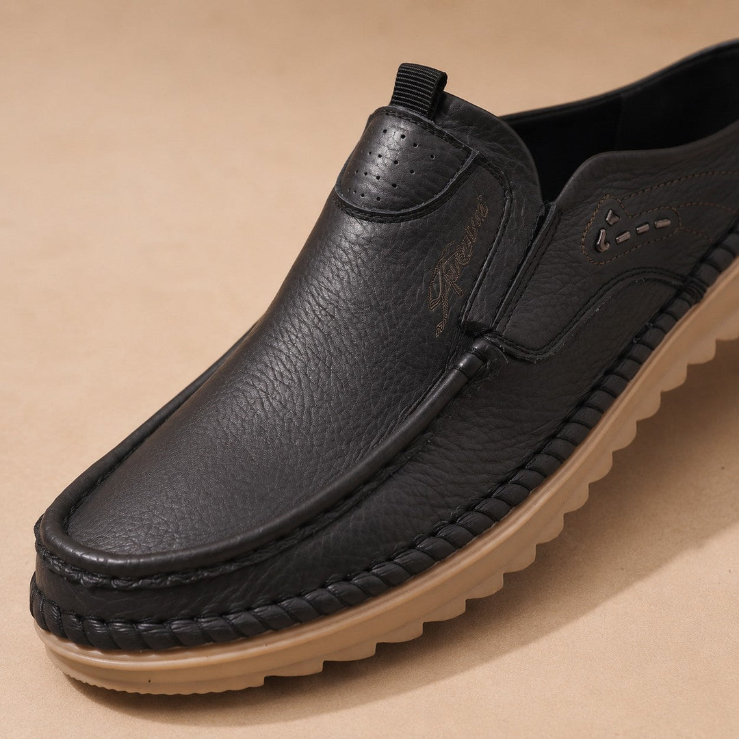 SLIP ON LEATHER CLOGS