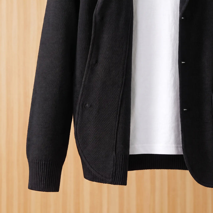 SOFT COLLAR WOOL CARDIGAN
