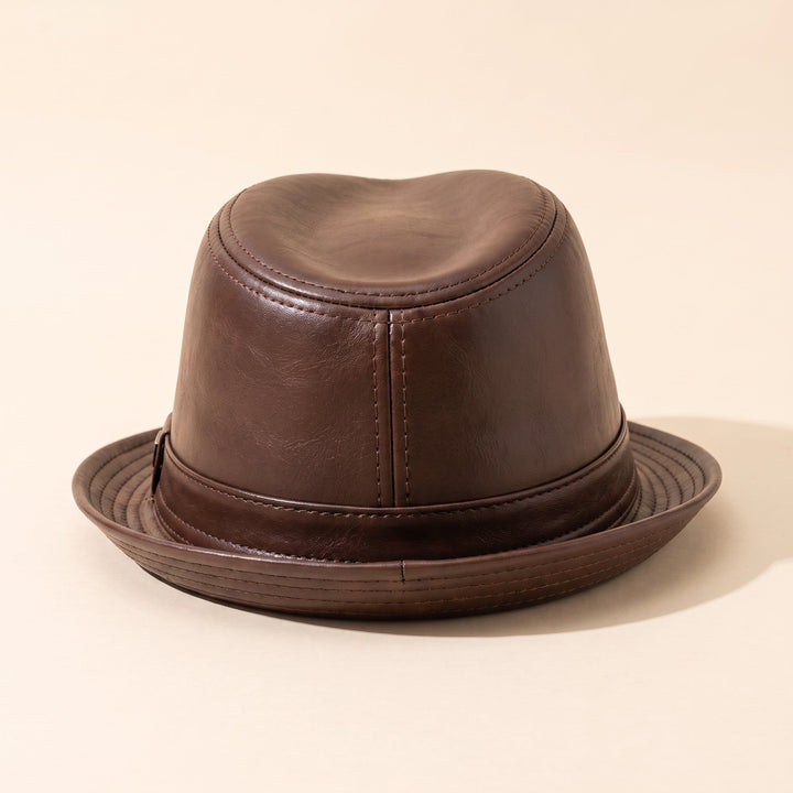 STITCHED FEDORA HAT