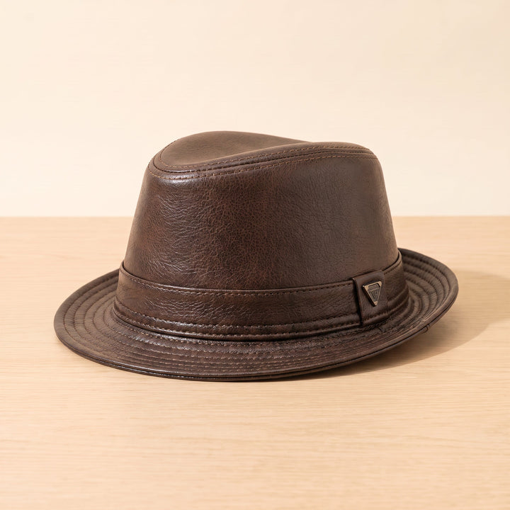 STITCHED FEDORA HAT