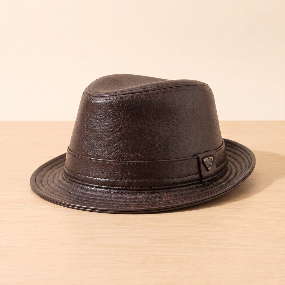 STITCHED FEDORA HAT