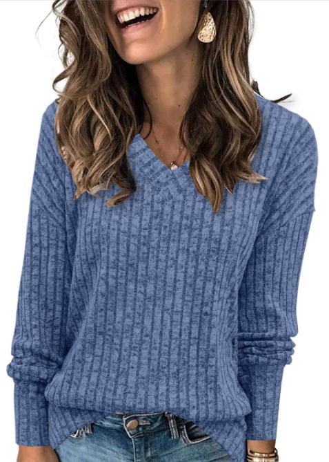 Nalia - Oversized V-Neck Sweater