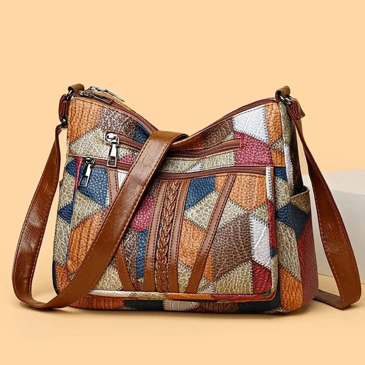 Solara | Mosaic leather handbag 0