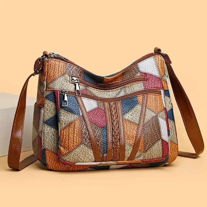 Solara | Mosaic leather handbag 1