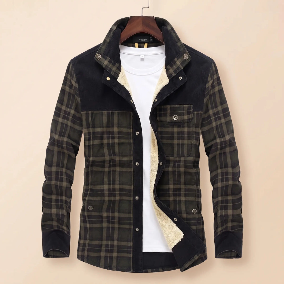 THICK PLAID WINTER JACKET
