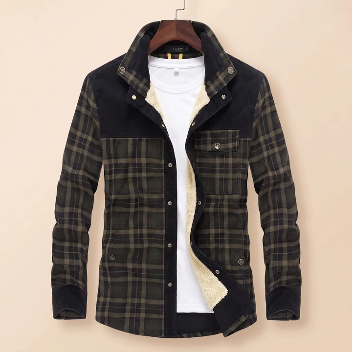 THICK PLAID WINTER JACKET