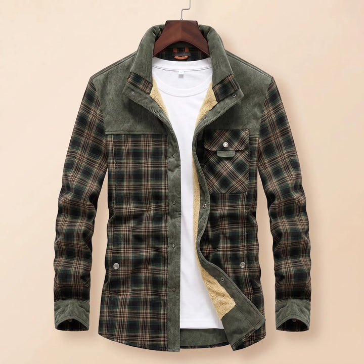 THICK PLAID WINTER JACKET