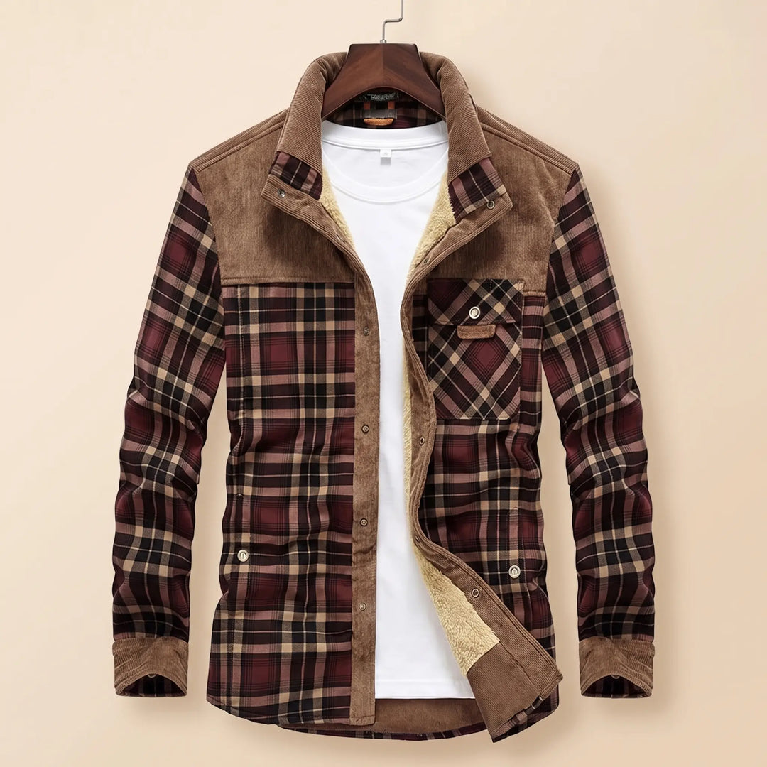 THICK PLAID WINTER JACKET