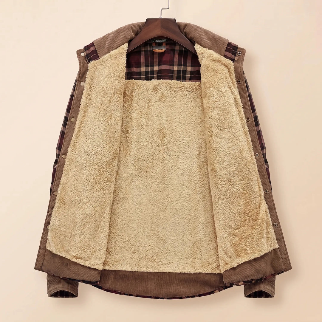 THICK PLAID WINTER JACKET