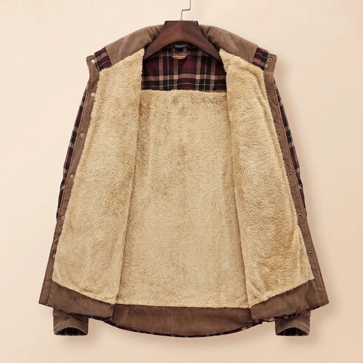 THICK PLAID WINTER JACKET