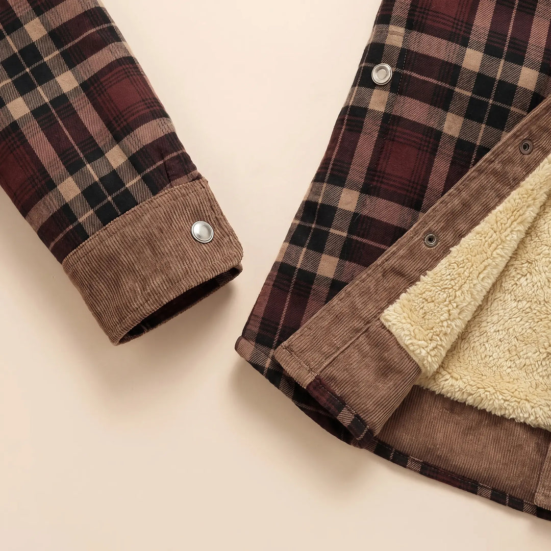 THICK PLAID WINTER JACKET